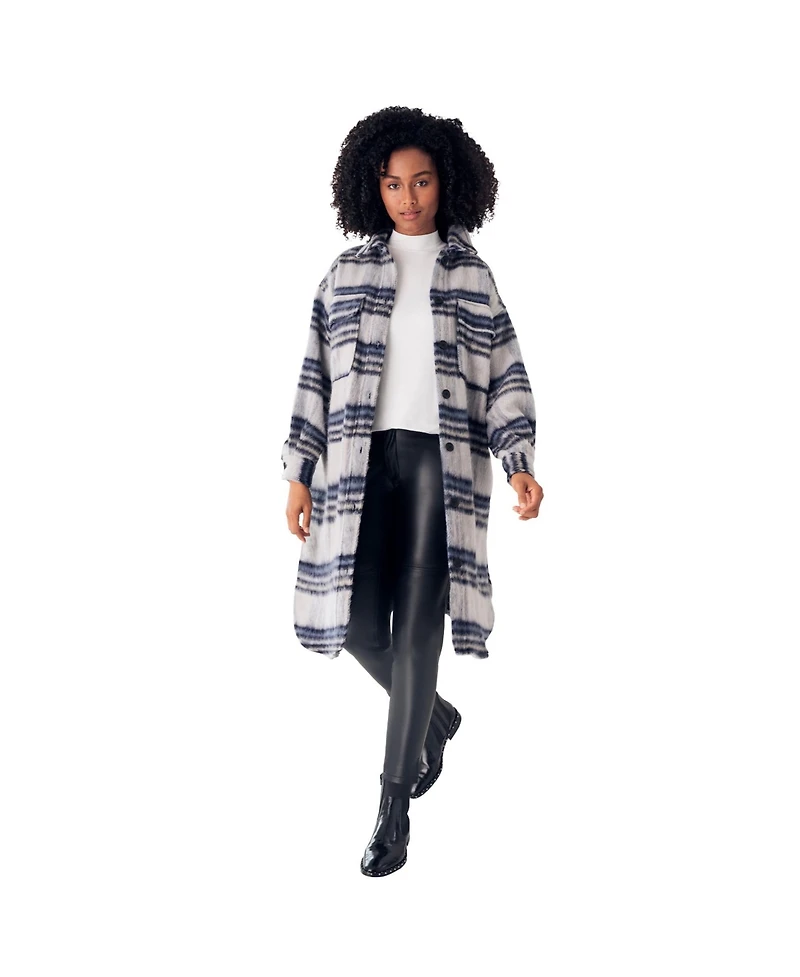 ellos Women's Plus 5-Pocket Faux Leather Pants