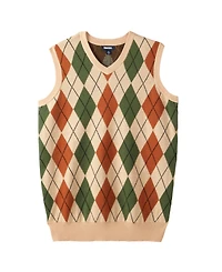 KingSize Big & Tall V-Neck Argyle Sweater Vest