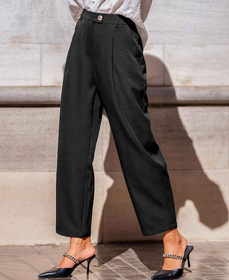 Cupshe Women's Hit Refresh Black Pants