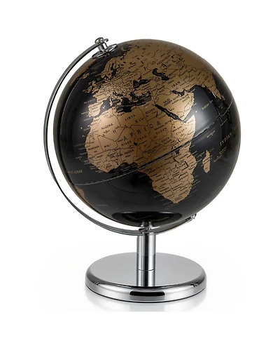 Mecale 8" World Globe Modern Decorative Tabletop Earth Globe