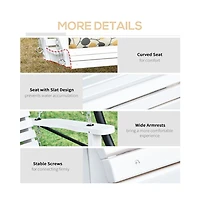 Slickblue Sturdy Patio Swing with Space for 2-3 People