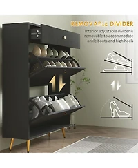 Shoe Cabinet for Entryway, Hallway, or Bedroom Storage