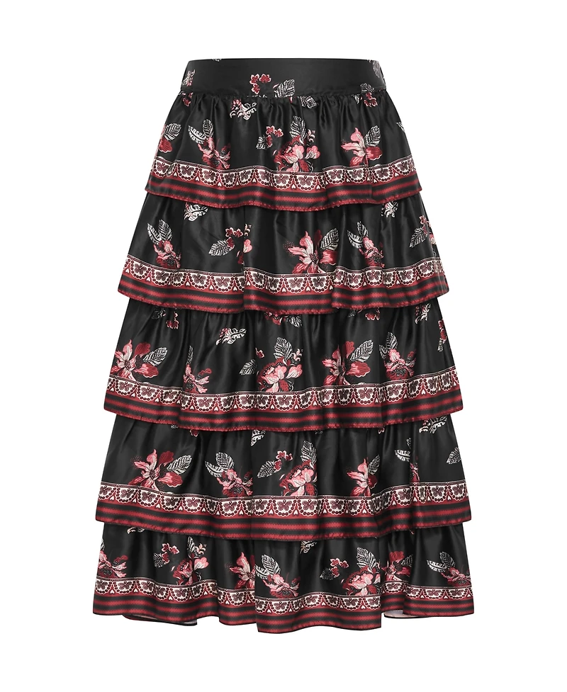 City Chic Women's Drama Queen Skirt