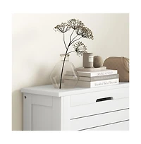 Slickblue Space-Saving Shoe Cabinet with Closed Doors for Home