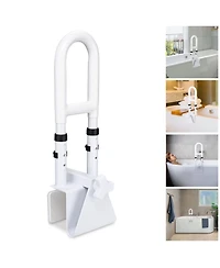 Yescom Bathtub Grab Bar Safety Rail Adjustable Shower Handle Locking Clamp 330Lbs