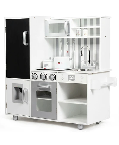 Wooden Pretend Play Kitchen Sets with Simulated Sound