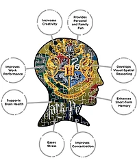 Nmr Distribution Harry Potter Crests Slim 1000-Piece Jigsaw Puzzle