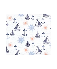 Hudson Baby Cotton Flannel Receiving Blankets 7-Pack Bundle, Sunshine And Sailboats