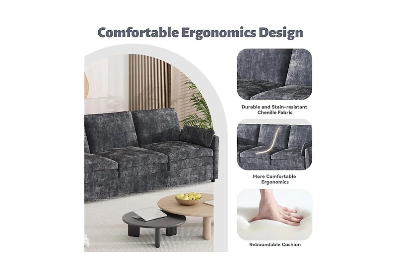 Aecojoy 89" Sofa Couch for Living Room