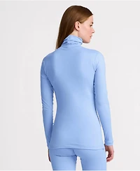 Lands' End Women's Baselayer Cozy Thermaskin Turtleneck Top