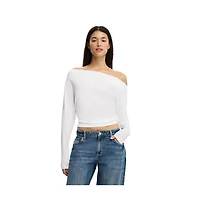 Cotton On Women's Peyton Off Shoulder Long Sleeve Tops