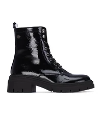 Women's Patent Leather Combat Booties By Xti