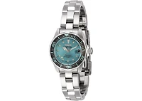 Invicta Women's 45786 Pro Diver Quartz 3 Hand Blue Dial Watch
