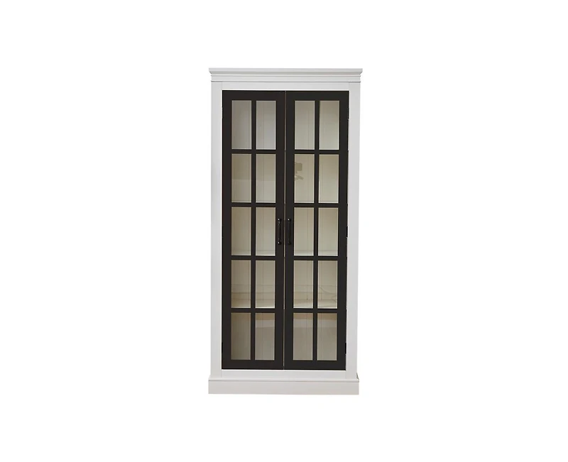 Casainc 71.2" Freestanding Storage Cabinet with Glass Door