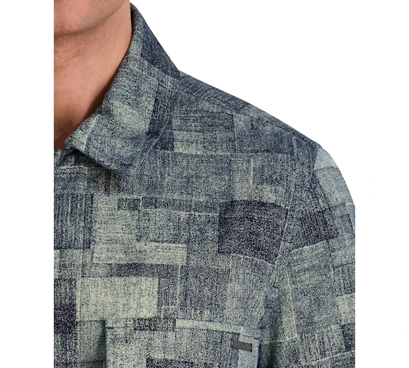 Karl Lagerfeld Paris Men's Textured Ponte Shirt Jacket