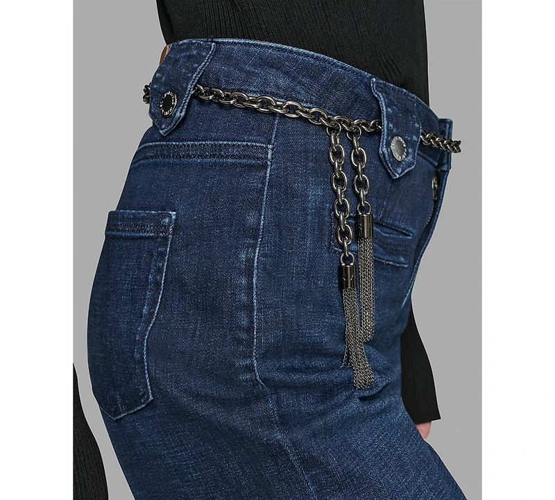 Karl Lagerfeld Paris Women's Denim Wide-Leg Jeans