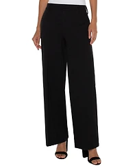 Liverpool Los Angeles Petite Kelsey Wide-Leg Trousers