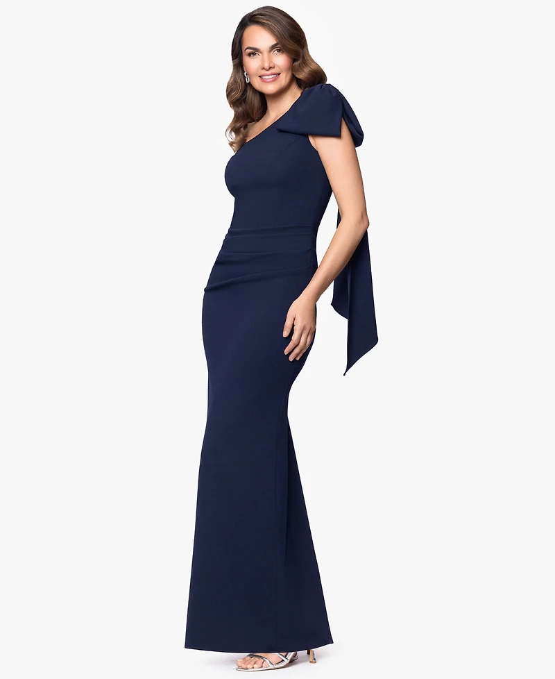 Betsy & Adam Women's One-Shoulder Dress