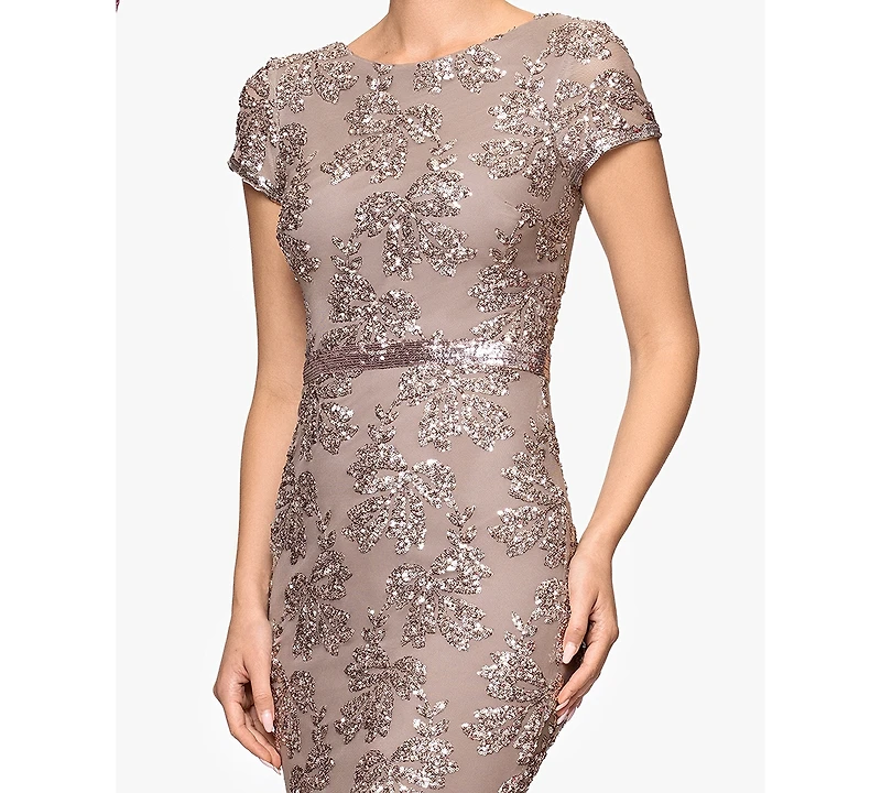 Betsy & Adam Women's Crewneck Dress