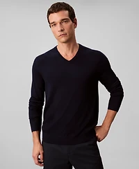 Calvin Klein Men's Merino Wool Blend V-Neck Sweater