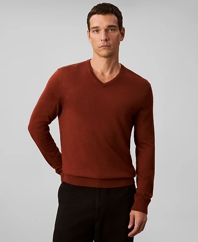Calvin Klein Men's Merino Wool Blend V-Neck Sweater