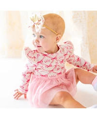 Sweet Wink Baby Girls Princess Crown Tulle Bow Baby Headband