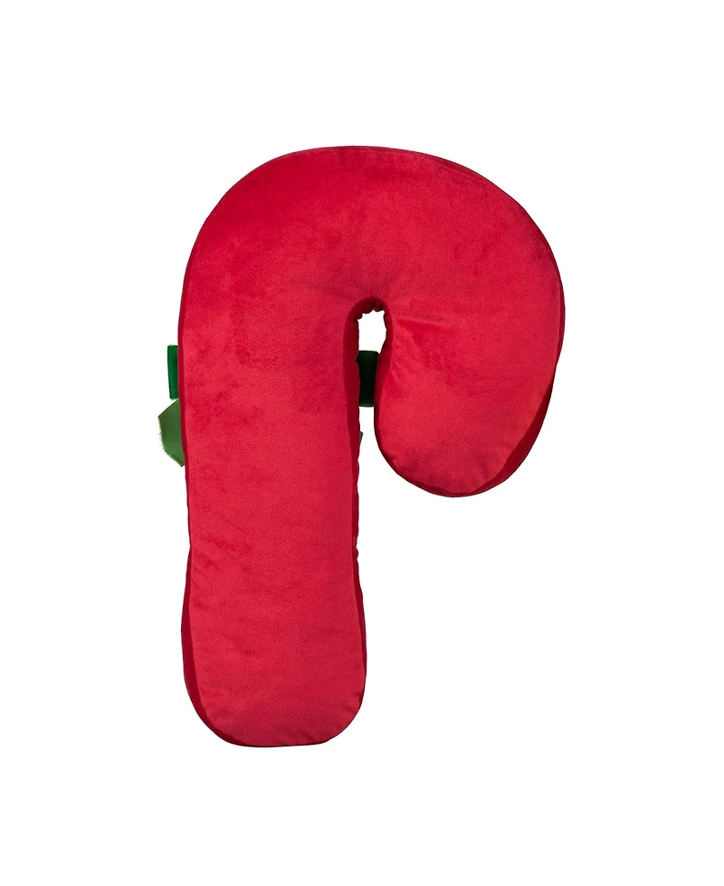 Glitzhome Christmas Gingerbread Man Shaped Pillow, 15" x 11"