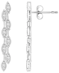 Wrapped Love Diamond Long Drop Earrings (1/2 ct. t.w.) 14k Gold, Exclusively at Macy's