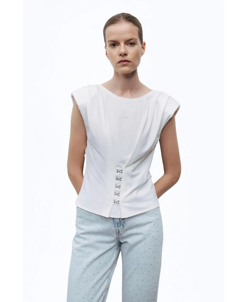 Nocturne Women's Blouse with Rope Straps