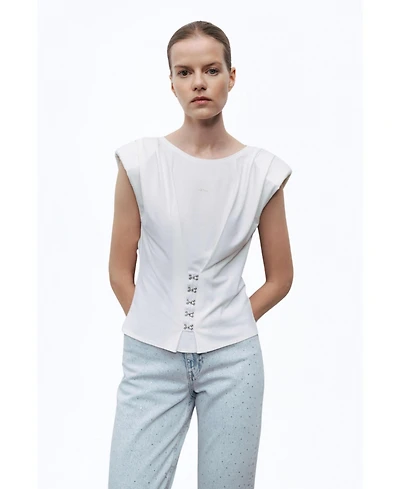 Nocturne Women's Blouse with Rope Straps