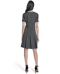 Eliza J Women's Drop Waist Short-Sleeve Dress