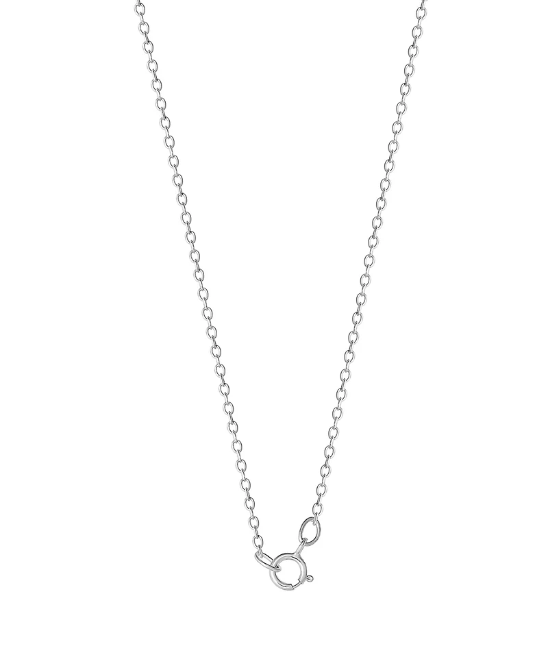 Macy's Cubic Zirconia Heart Pendant Necklace in Sterling Silver