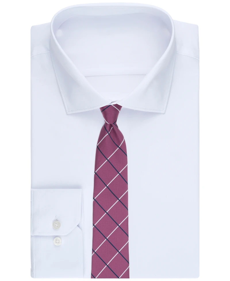 Club Room Men's Maine Grid Tie, Macy's Exclusive