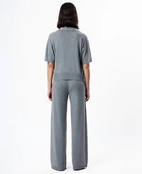 French Connection Women's Avier Knit Wide-Leg Lounge Pants