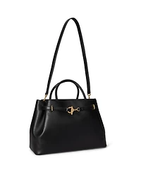 Lauren Ralph Leather Blaike Satchel Bag