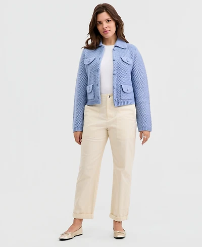 On 34th Women's Straight Leg Patch-Pocket Pants, Macy's Exclusive