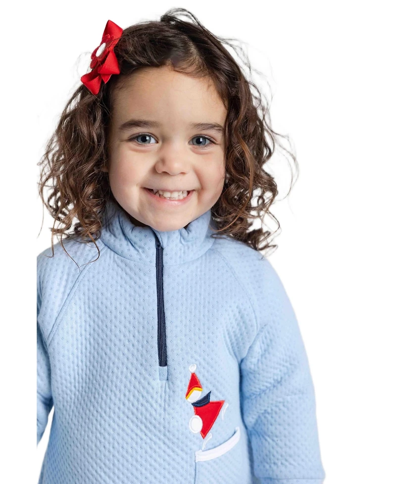 Florence Eiseman Baby Girls Jacquard Knit Dress With Ice Skater