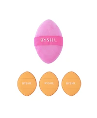Pursonic Flawless Finish Makeup Bundle: Finger Beauty Blenders + Reversible Sponge