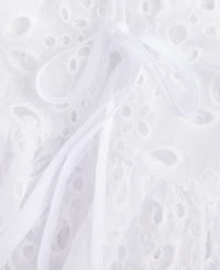 On 34th Women's Woven Long-Sleeve Cut-Work Blouse, Macy's Exclusive