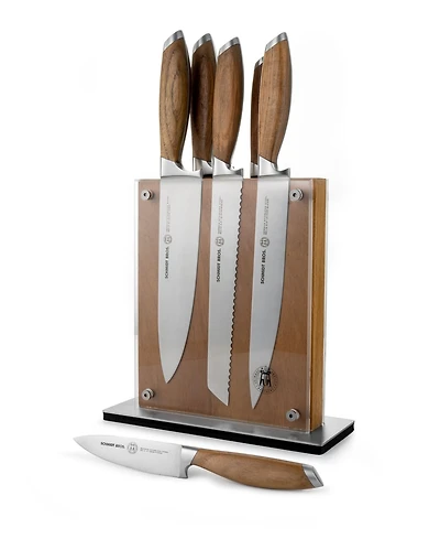 Schmidt Brothers Bonded Teak 7-Pc. Knife Block Set