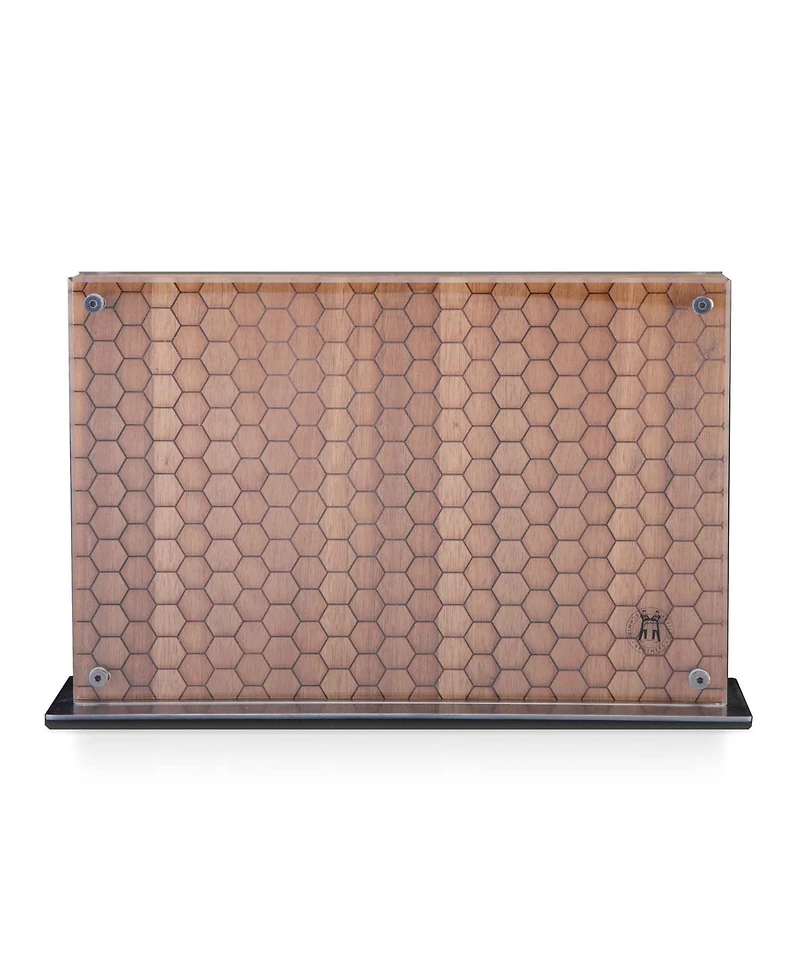 Schmidt Brothers Acacia Honeycomb Downtown Knife Block