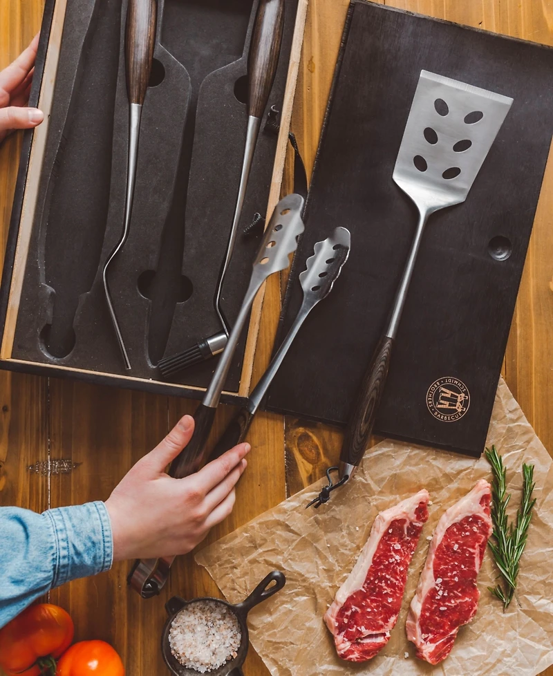 Schmidt Brothers Bonded Ash 4-Pc. Grill Set