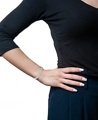 Macy's Diamond Stretchy Bangle (9 ct. t.w.) in 14K White Gold