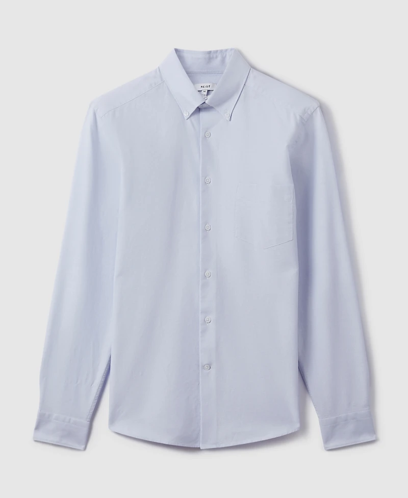 Reiss Men's Slim-Fit Button-Down Collar Cotton Oxford Shirt