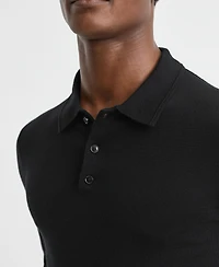 Reiss Men's Merino Wool Polo Shirt