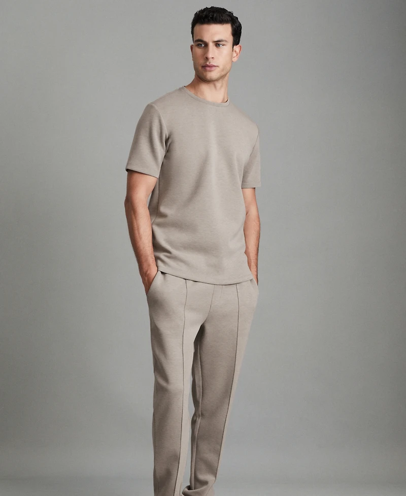 Reiss Men's Interlock-Jersey Crew-Neck T-Shirt