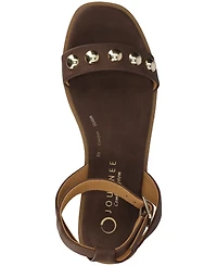 Journee Collection Women's Primrose Ankle Strap Open Toe Sandals