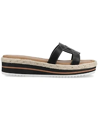Journee Collection Women's Rosalinda Slip On Open Toe Espadrille Sandals
