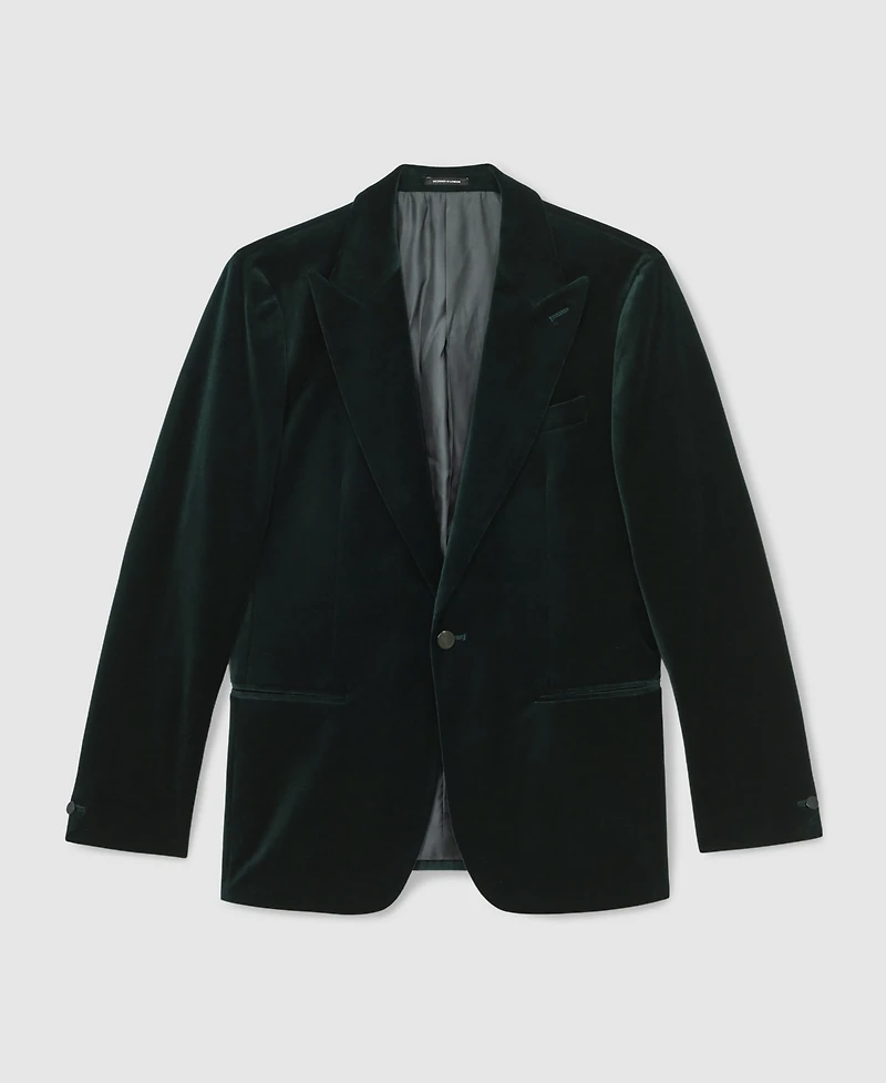 Reiss Men's Single-Breasted Velvet Slim-Fit Blazer