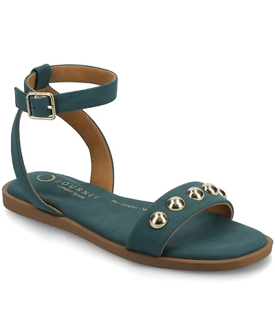Journee Collection Women's Primrose Ankle Strap Open Toe Sandals